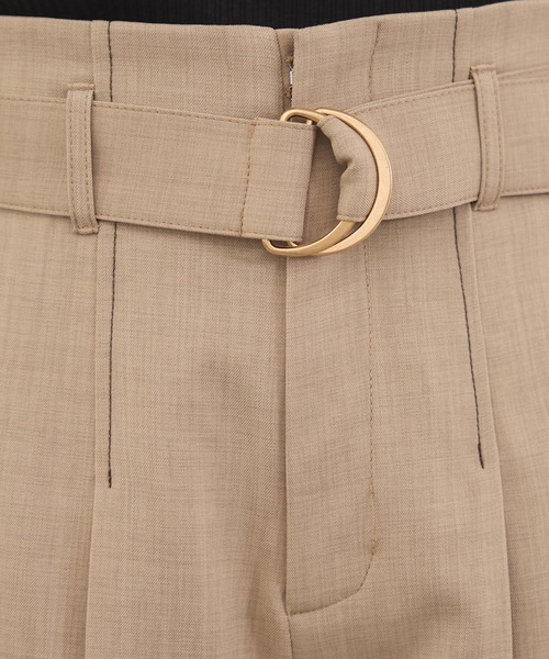 REDYAZEL（レディアゼル）の「配色ステッチハイウエストタックショートパンツ（その他パンツ・レディース・ベージュ/ブルー/グレー・FREE）」の13枚目の写真