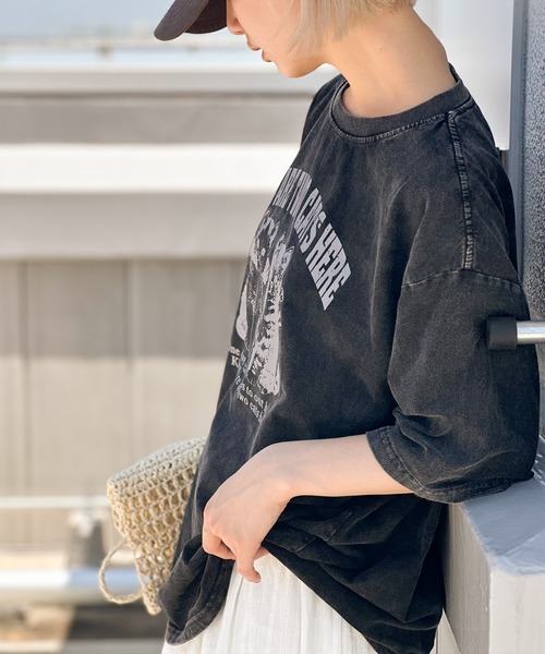 SpRay(スプレイ)の「ピグメントプリントBIGTシャツ(Tシャツ/カットソー・レディース・C/B/A/D・FREE)」の7枚目の写真