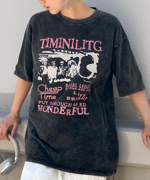 SpRay(スプレイ)の「ピグメントプリントBIGTシャツ(Tシャツ/カットソー・レディース・C/B/A/D・FREE)」の12枚目の写真