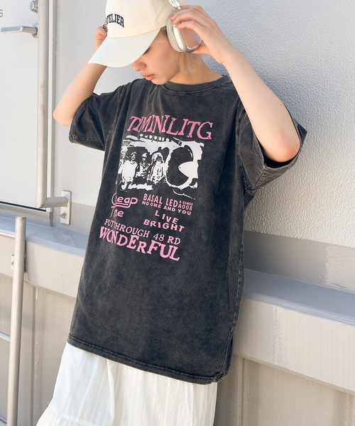 SpRay(スプレイ)の「ピグメントプリントBIGTシャツ(Tシャツ/カットソー・レディース・C/B/A/D・FREE)」の13枚目の写真