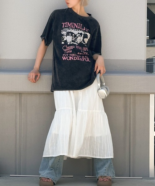SpRay(スプレイ)の「ピグメントプリントBIGTシャツ(Tシャツ/カットソー・レディース・C/B/A/D・FREE)」の15枚目の写真