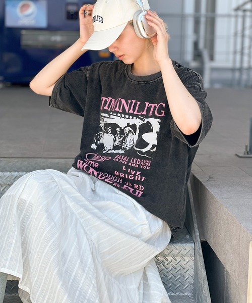 SpRay(スプレイ)の「ピグメントプリントBIGTシャツ(Tシャツ/カットソー・レディース・C/B/A/D・FREE)」の16枚目の写真