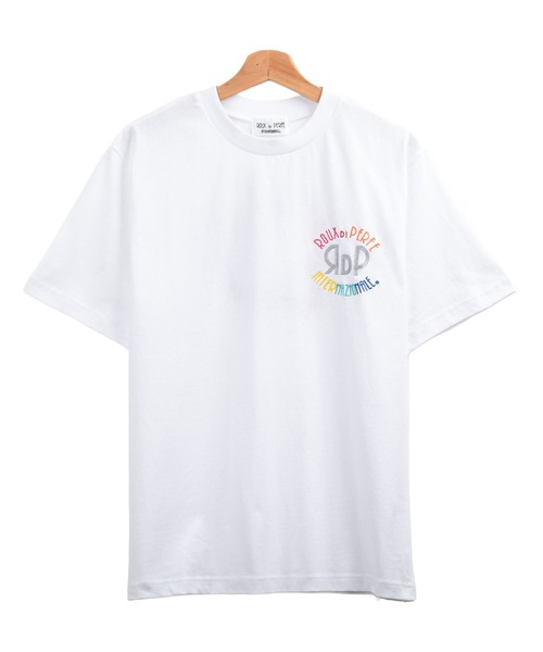 Felt-Maglietta（フェルトマリエッタ）の「[ROUXDI PERFE ルゥディパフィー]レインボー刺繍Tシャツ（Tシャツ/カットソー・メンズ・ホワイト/ブラック・SMALL/MEDIUM/LARGE）」の8枚目の写真