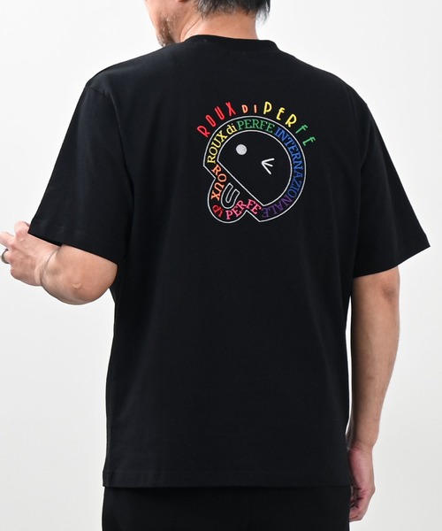 Felt-Maglietta（フェルトマリエッタ）の「[ROUXDI PERFE ルゥディパフィー]レインボー刺繍Tシャツ（Tシャツ/カットソー・メンズ・ホワイト/ブラック・SMALL/MEDIUM/LARGE）」の12枚目の写真