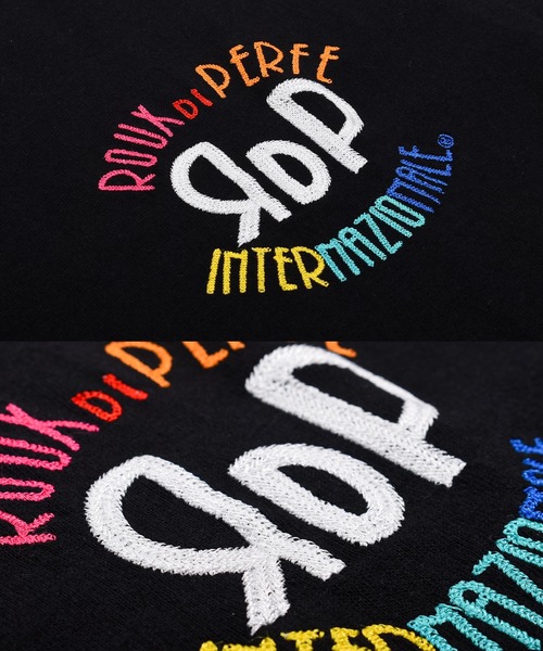 Felt-Maglietta（フェルトマリエッタ）の「[ROUXDI PERFE ルゥディパフィー]レインボー刺繍Tシャツ（Tシャツ/カットソー・メンズ・ホワイト/ブラック・SMALL/MEDIUM/LARGE）」の18枚目の写真