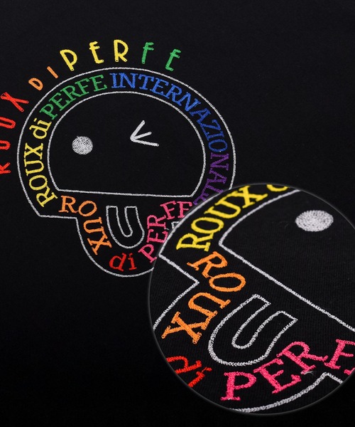 Felt-Maglietta（フェルトマリエッタ）の「[ROUXDI PERFE ルゥディパフィー]レインボー刺繍Tシャツ（Tシャツ/カットソー・メンズ・ホワイト/ブラック・SMALL/MEDIUM/LARGE）」の21枚目の写真