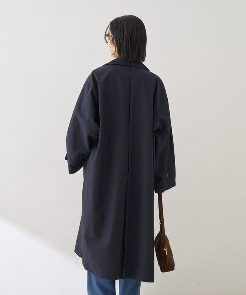 Rouge vif（ルージュヴィフ）の「撥水フォルムステンカラーコート（ステンカラーコート・レディース・ネイビー/ベージュ・36/38）」の13枚目の写真