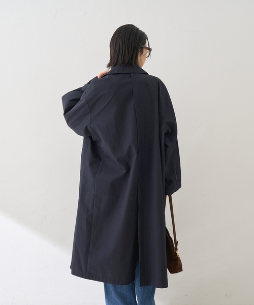 Rouge vif（ルージュヴィフ）の「撥水フォルムステンカラーコート（ステンカラーコート・レディース・ネイビー/ベージュ・36/38）」の14枚目の写真