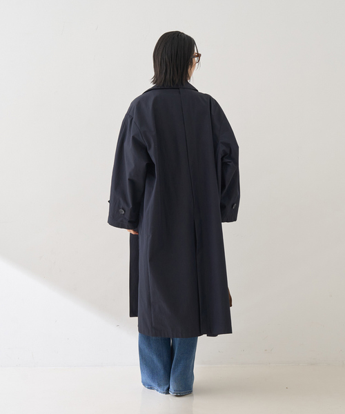 Rouge vif（ルージュヴィフ）の「撥水フォルムステンカラーコート（ステンカラーコート・レディース・ネイビー/ベージュ・36/38）」の20枚目の写真