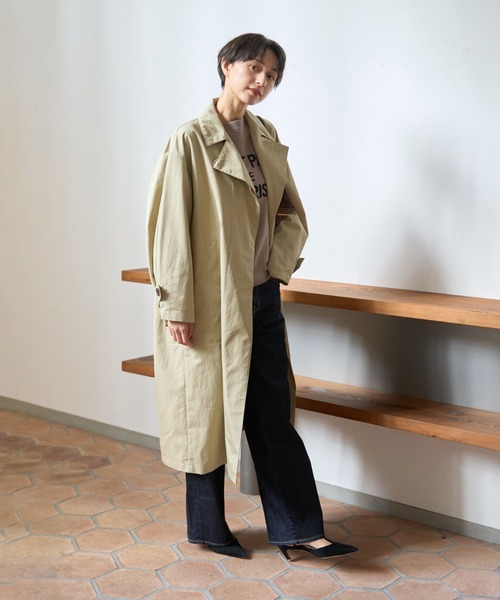 撥水フォルムステンカラーコート（ステンカラーコート）｜Rouge vif