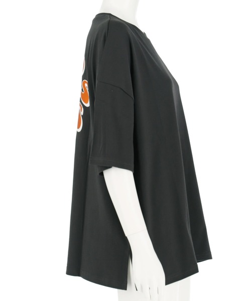 anap mimpi（アナップミンピ）の「箔ロゴプリントビックTシャツ（Tシャツ/カットソー・レディース・オフホワイト/ブラック/ピンク・FREE）」の17枚目の写真