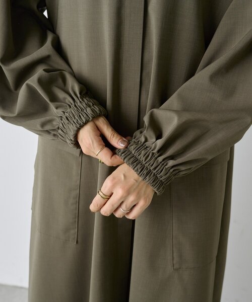 BEARDSLEY（ビアズリー）の「ビッグシャツワンピース（ワンピース・レディース・カーキ/ブラック・FREE）」の21枚目の写真