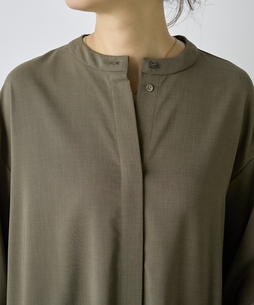 BEARDSLEY（ビアズリー）の「ビッグシャツワンピース（ワンピース・レディース・カーキ/ブラック・FREE）」の22枚目の写真