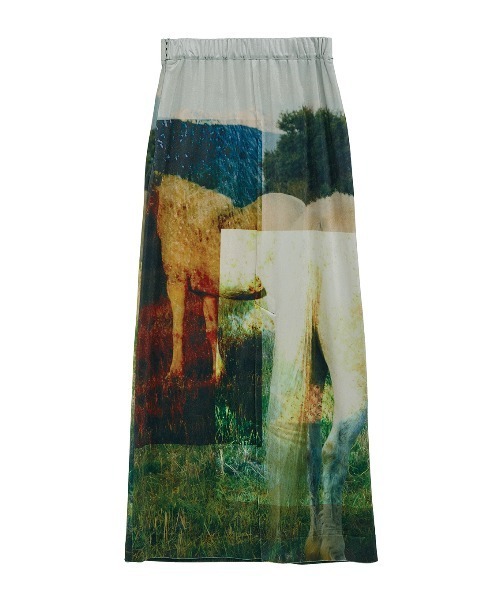 Silvia Conde Olivan×Ameri VELOUR SKIRT Silvia Conde Oliván×Ameri VELOUR SKIRT