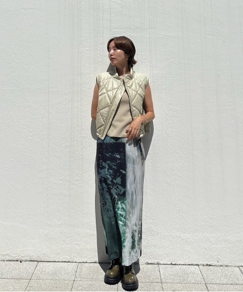 スカート AMERI bjv Silvia Conde Olivan×Ameri VELOUR SKIRT（スカート）｜Ameri
