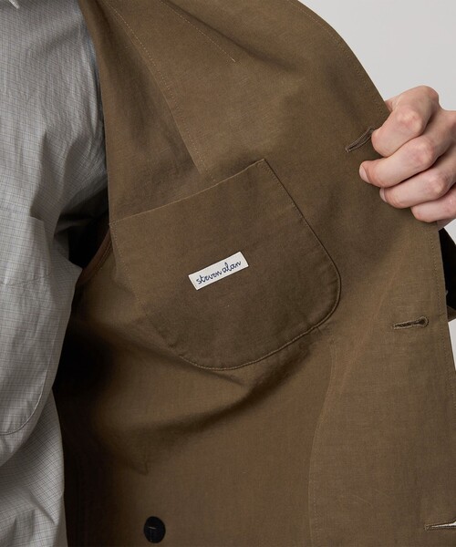 Steven Alan(スティーブンアラン)の「<Steven Alan> コットン/リネン ツイル シングルブレスト 3B ジャケット(テーラードジャケット・メンズ・ブラック/ダークブラウン・XL/L/M/S)」の7枚目の写真