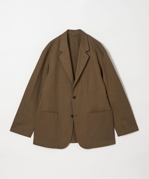 〈tone〉Steven Alan 3Bジャケット Steven Alan＞ コットン/リネン ツイル シングルブレスト 3B