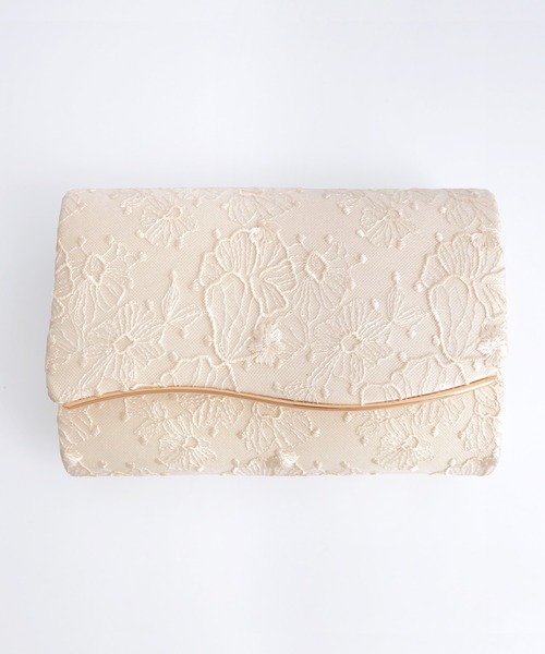 RUIRUE BOUTIQUE(ルイルエブティック)の「2way スパンコール レース 刺繍 パーティーバッグ | レディース 結婚式 パーティー オケージョン 冠婚葬祭 セレモニー フォーマル お呼ばれ クラッチバッグ ショルダーバッグ(クラッチバッグ・レディース・ベージュ/ブラック・FREE)」の9枚目の写真