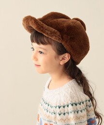BEAMS mini（ビームスミニ）の「フェイクファー ポンポン キャスケット 2025FW（キャスケット）」