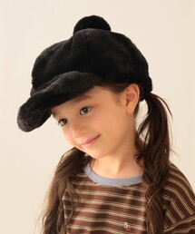 BEAMS mini（ビームスミニ）の「フェイクファー ポンポン キャスケット 2025FW（キャスケット）」