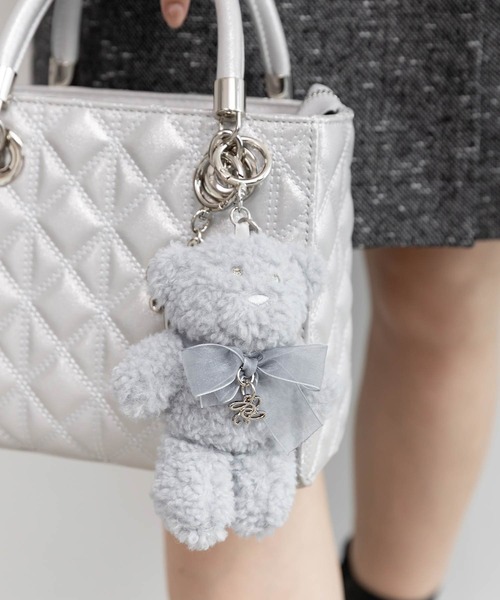 RANDA（ランダ）の「ベアリーチャーム（チャーム・レディース・ブラック/ブルー/ピンク/グレー/ベージュ・FREE）」の4枚目の写真