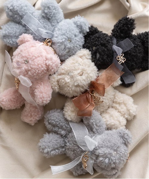 RANDA（ランダ）の「ベアリーチャーム（チャーム・レディース・ブラック/ブルー/ピンク/グレー/ベージュ・FREE）」の18枚目の写真