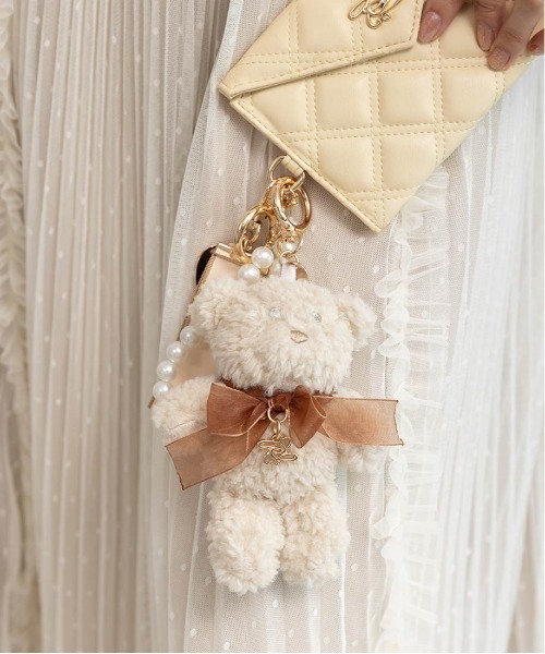 RANDA（ランダ）の「ベアリーチャーム（チャーム・レディース・ブラック/ブルー/ピンク/グレー/ベージュ・FREE）」の19枚目の写真