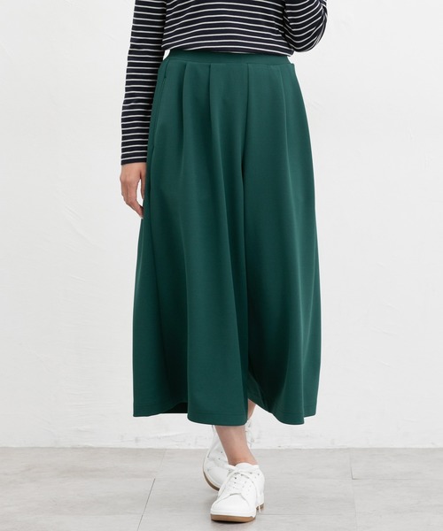 Honeys(ハニーズ)の「カット素材ガウチョパンツ(その他パンツ・レディース・ネイビー/グリーン/ブラウン/ボルドー/グレイッシュベージュ/ブラック・3L/L/LL/M/S)」の4枚目の写真