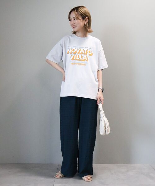 AMERICAN HOLIC(アメリカンホリック)の「配色ロゴプリントTシャツ(Tシャツ/カットソー・レディース・ライトグレー/オフホワイト/ベージュ・M/L)」の22枚目の写真
