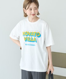 配色ロゴプリントTシャツ