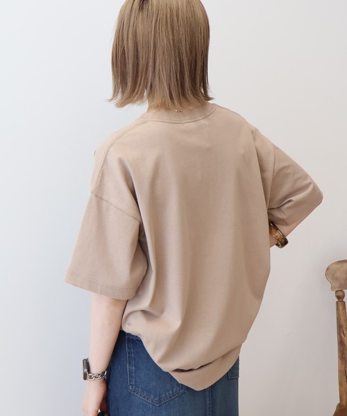 AMERICAN HOLIC(アメリカンホリック)の「配色ロゴプリントTシャツ(Tシャツ/カットソー・レディース・ライトグレー/オフホワイト/ベージュ・M/L)」の6枚目の写真