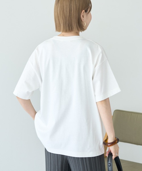 AMERICAN HOLIC(アメリカンホリック)の「配色ロゴプリントTシャツ(Tシャツ/カットソー・レディース・ライトグレー/オフホワイト/ベージュ・M/L)」の14枚目の写真