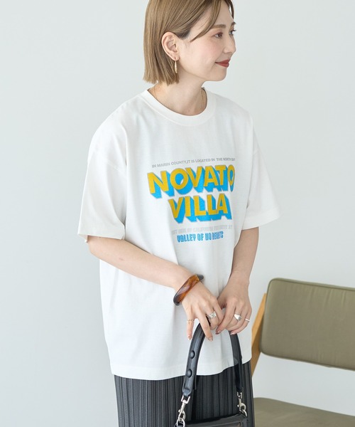 AMERICAN HOLIC(アメリカンホリック)の「配色ロゴプリントTシャツ(Tシャツ/カットソー・レディース・ライトグレー/オフホワイト/ベージュ・M/L)」の15枚目の写真