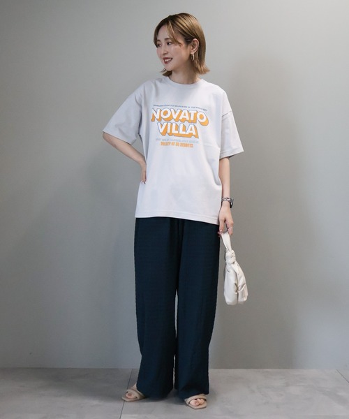 AMERICAN HOLIC(アメリカンホリック)の「配色ロゴプリントTシャツ(Tシャツ/カットソー・レディース・ライトグレー/オフホワイト/ベージュ・M/L)」の20枚目の写真