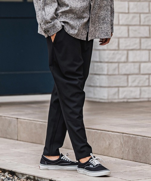 CAMBIO（カンビオ）の「mp13922-Slacks Fabric Tapered Pants テーパードパンツ（スラックス・メンズ・ブラック/ベージュ/ブラウン/チャコール・S/M/L）」の5枚目の写真