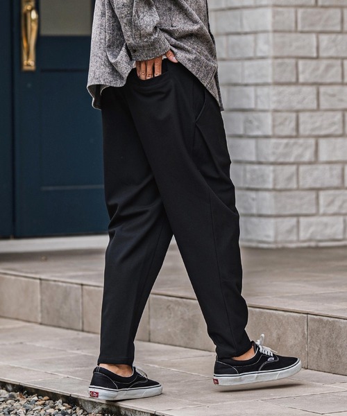 CAMBIO（カンビオ）の「mp13922-Slacks Fabric Tapered Pants テーパードパンツ（スラックス・メンズ・ブラック/ベージュ/ブラウン/チャコール・S/M/L）」の6枚目の写真