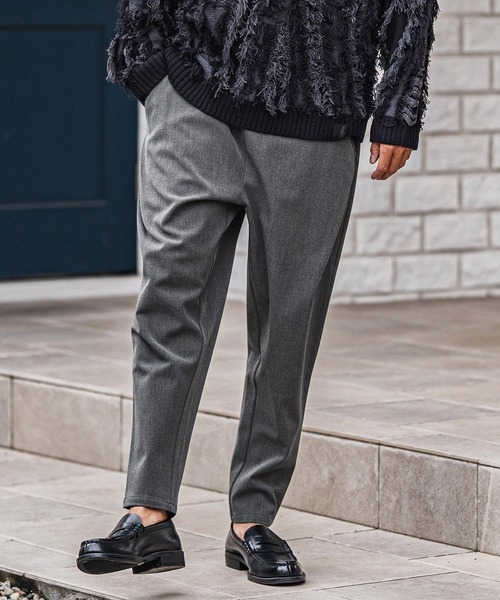 CAMBIO（カンビオ）の「mp13922-Slacks Fabric Tapered Pants テーパードパンツ（スラックス・メンズ・ブラック/ベージュ/ブラウン/チャコール・S/M/L）」の9枚目の写真