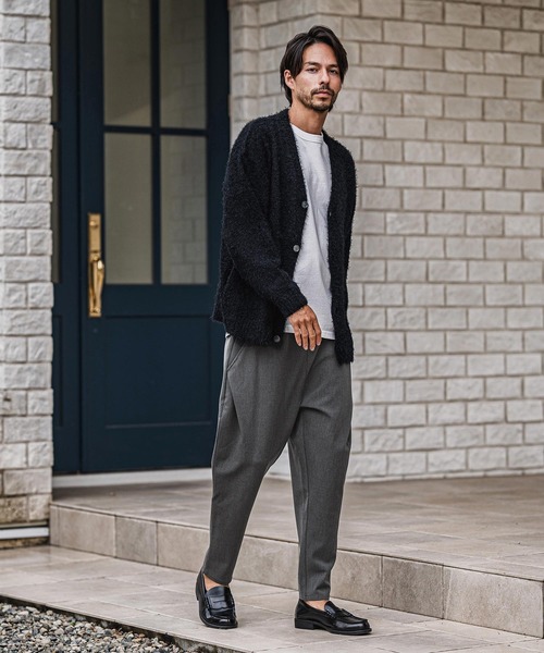 CAMBIO（カンビオ）の「mp13922-Slacks Fabric Tapered Pants テーパードパンツ（スラックス・メンズ・ブラック/ベージュ/ブラウン/チャコール・S/M/L）」の13枚目の写真