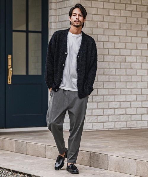 CAMBIO（カンビオ）の「mp13922-Slacks Fabric Tapered Pants テーパードパンツ（スラックス・メンズ・ブラック/ベージュ/ブラウン/チャコール・S/M/L）」の14枚目の写真