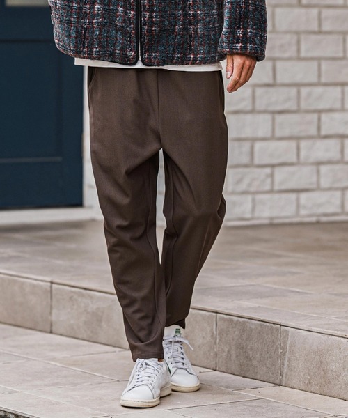 CAMBIO（カンビオ）の「mp13922-Slacks Fabric Tapered Pants テーパードパンツ（スラックス・メンズ・ブラック/ベージュ/ブラウン/チャコール・S/M/L）」の15枚目の写真