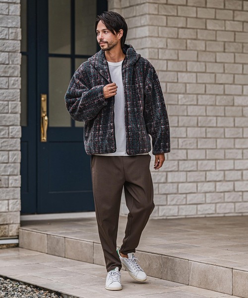 mp13922-Slacks Fabric Tapered Pants テーパードパンツ