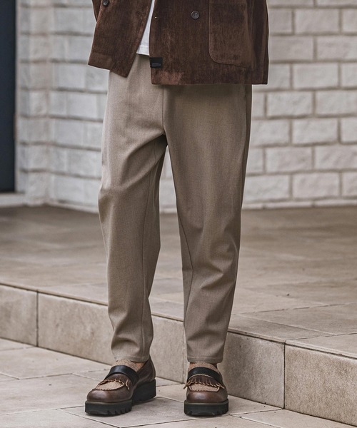 CAMBIO（カンビオ）の「mp13922-Slacks Fabric Tapered Pants テーパードパンツ（スラックス・メンズ・ブラック/ベージュ/ブラウン/チャコール・S/M/L）」の21枚目の写真