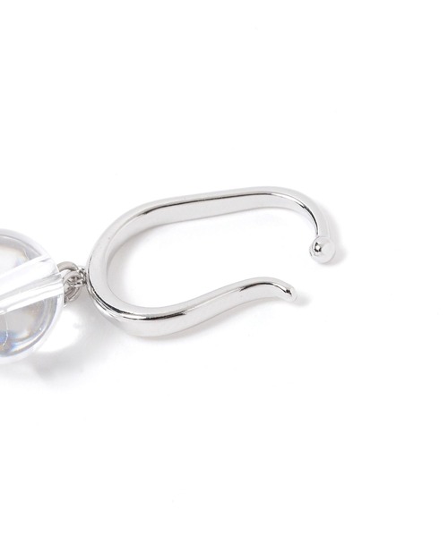 Andemiu（アンデミュウ）の「クリアボールイヤカフ583908（イヤーカフ・レディース・ベージュ・FREE）」の2枚目の写真