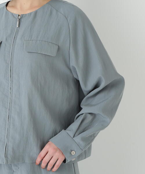 ◇クルーネックショートブルゾン（ブルゾン）｜human woman