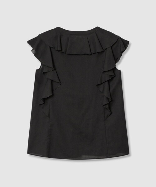 ANAYI（アナイ）の「ボイルフリルVネックブラウス（シャツ/ブラウス・レディース・ライトブルー/ブラック/ホワイト・38/36）」の19枚目の写真