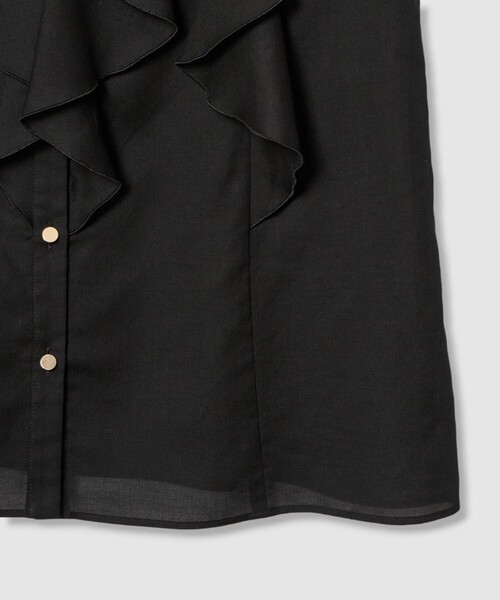 ANAYI（アナイ）の「ボイルフリルVネックブラウス（シャツ/ブラウス・レディース・ライトブルー/ブラック/ホワイト・38/36）」の21枚目の写真