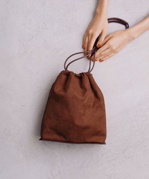 ADAM ET ROPE' | 【サステナブル】アーティフシャルレザー巾着バッグ(ショルダーバッグ)