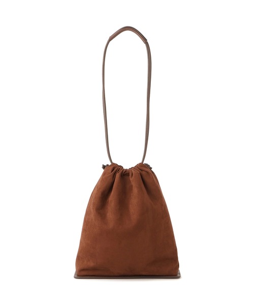 ADAM ET ROPE'（アダムエロペ）の「【サステナブル】アーティフシャルレザー巾着バッグ（ショルダーバッグ・レディース・ブラック/レンガ・FREE）」の12枚目の写真