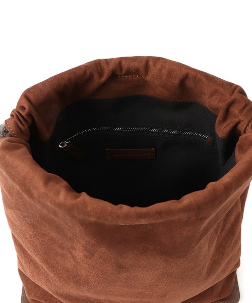 ADAM ET ROPE'（アダムエロペ）の「【サステナブル】アーティフシャルレザー巾着バッグ（ショルダーバッグ・レディース・ブラック/レンガ・FREE）」の21枚目の写真