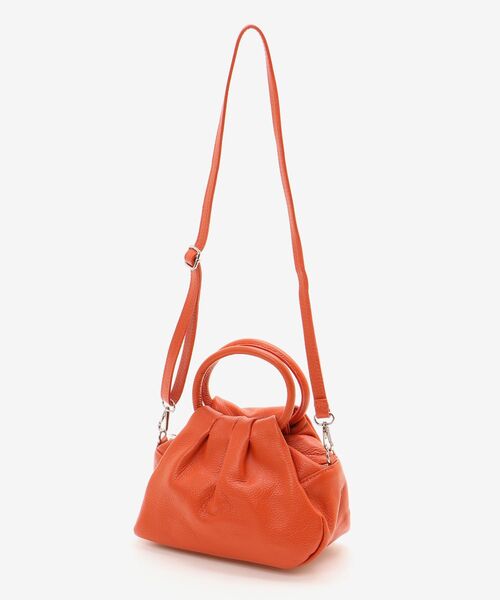 le.coeur blanc（ルクールブラン）の「MILLELA FIRENZEギャザーショルダーバッグ（ショルダーバッグ・レディース・オレンジ/オフホワイト/ブラック・FREE）」の12枚目の写真